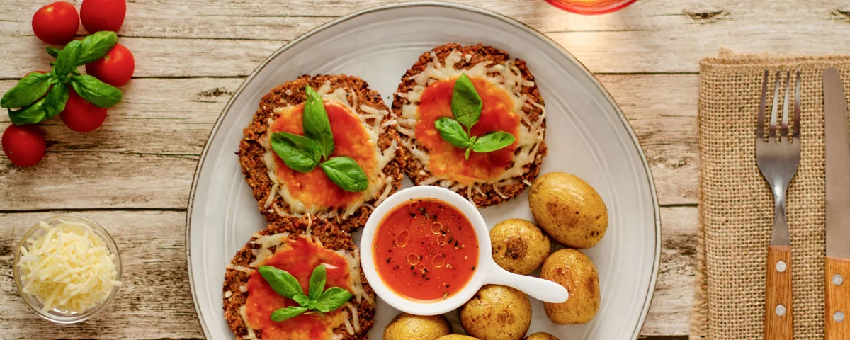 Recipe kit Red quinoa pizza burger